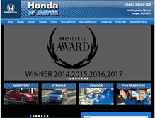 Tablet Screenshot of hondaofjasper.com